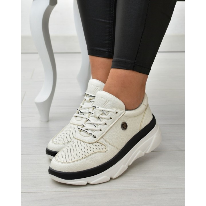 Sneakersy damskie Vinceza 10842 Białe