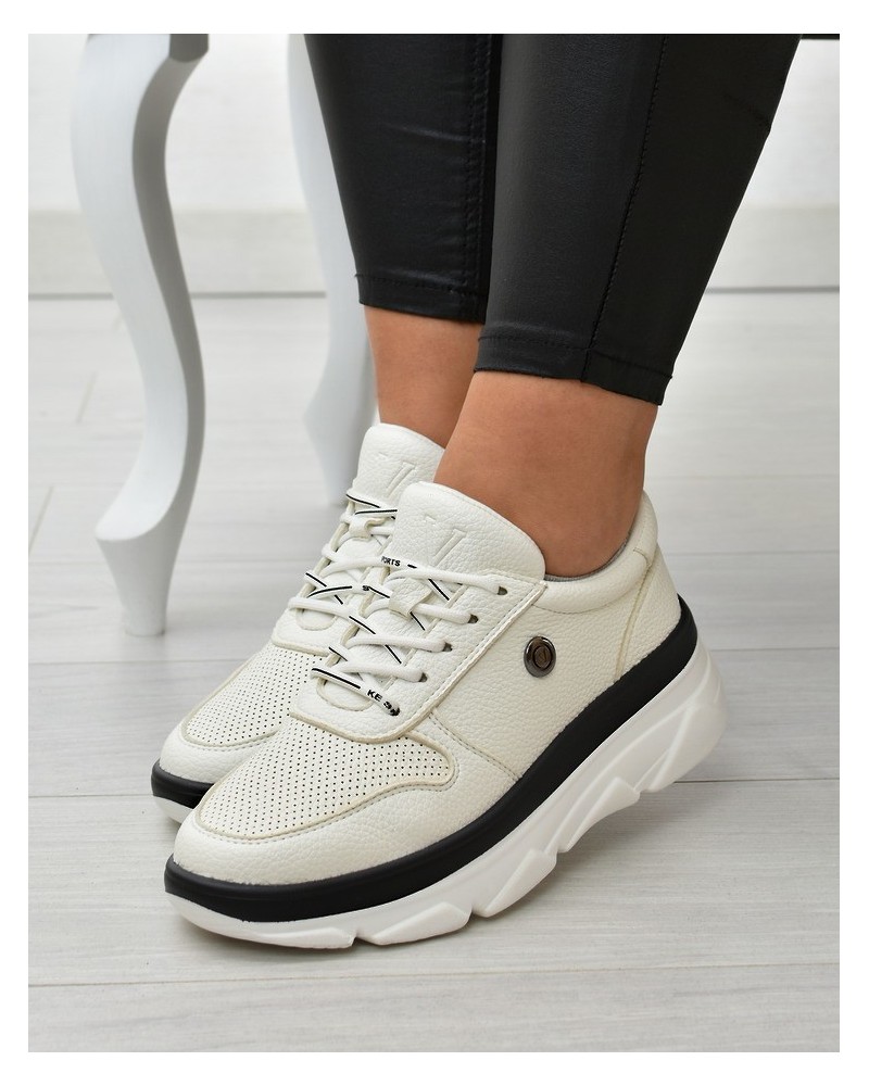 Sneakersy damskie Vinceza 10842 Białe