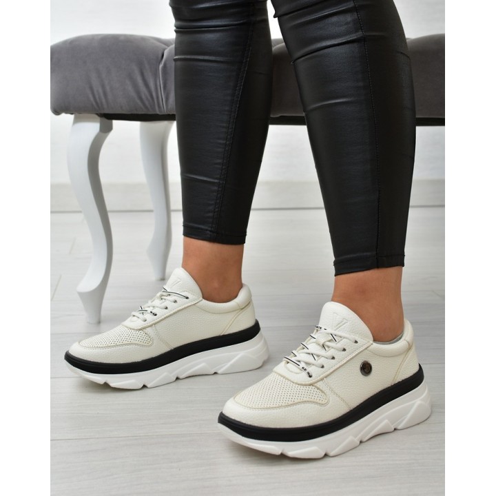 Sneakersy damskie Vinceza 10842 Białe