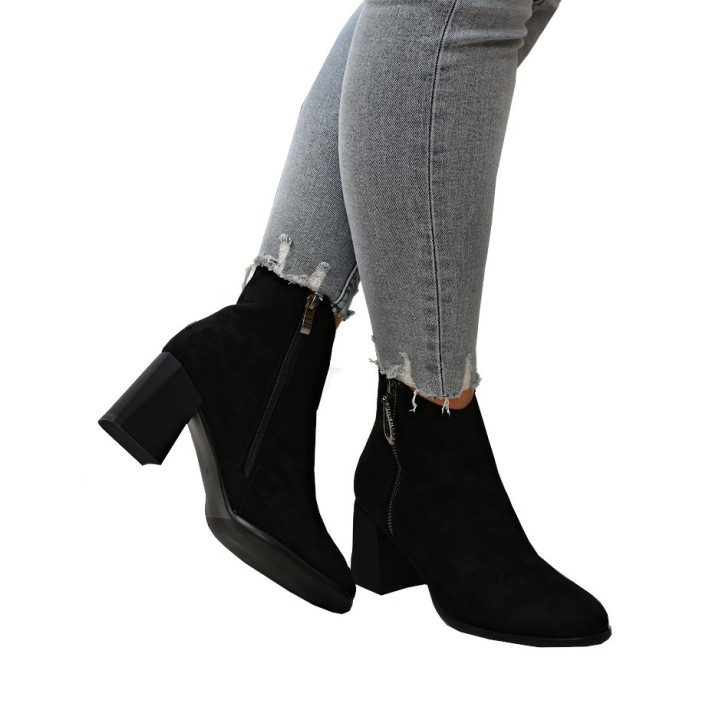 Botki damskie D&A CR-L1012 Czarne