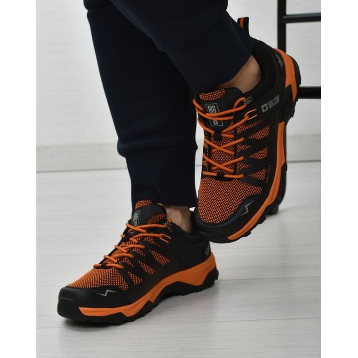 Buty trekkingowe męskie Big Star KK174107 Pomarańczowe