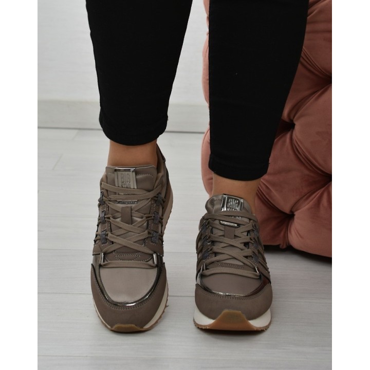 Sneakersy damskie Big Star KK274112 Szare