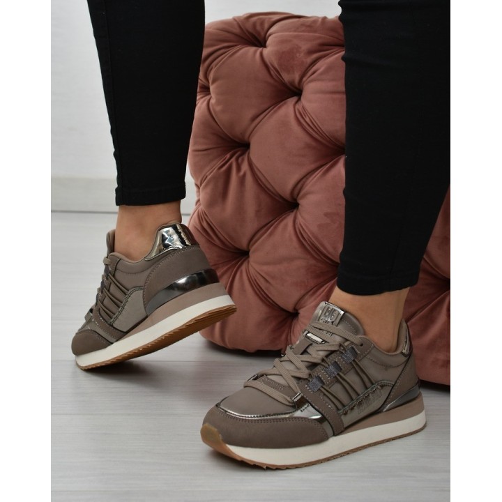 Sneakersy damskie Big Star KK274112 Szare