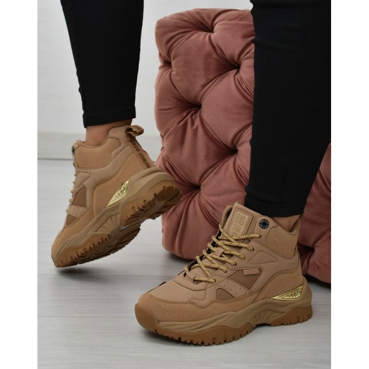 Sneakersy damskie Big Star KK274355 Beżowe