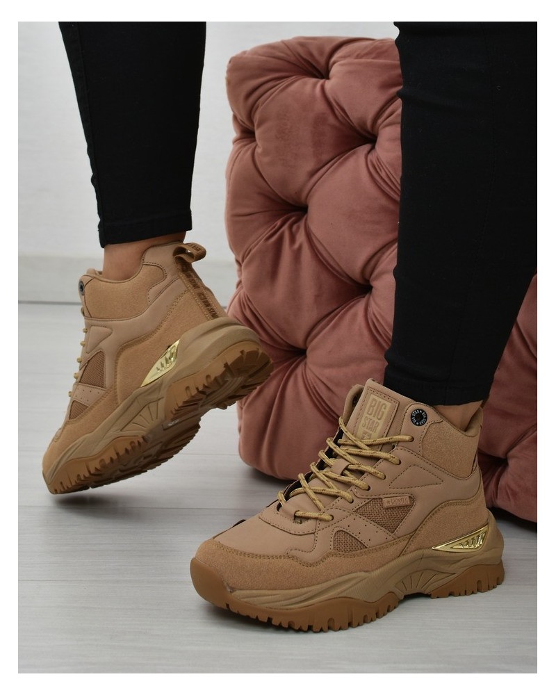 Sneakersy damskie Big Star KK274355 Beżowe