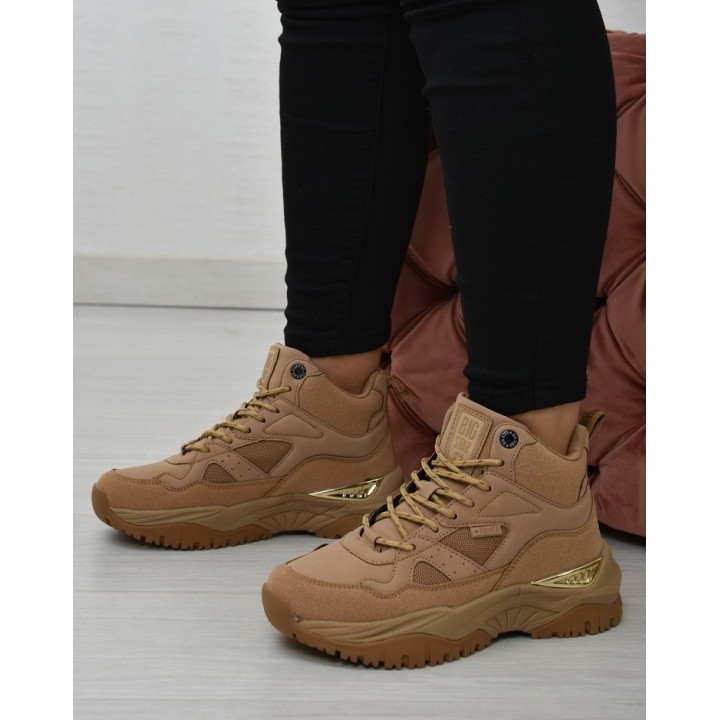 Sneakersy damskie Big Star KK274355 Beżowe