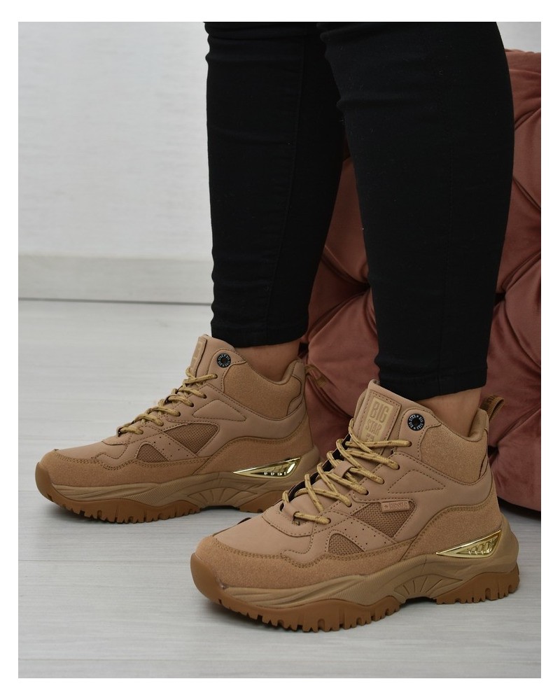 Sneakersy damskie Big Star KK274355 Beżowe