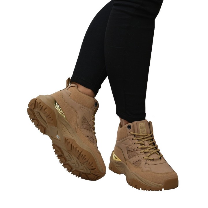 Sneakersy damskie Big Star KK274355 Beżowe
