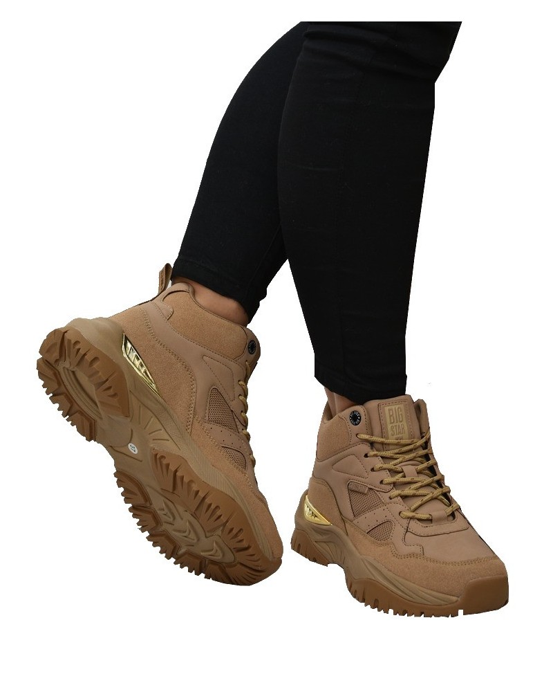 Sneakersy damskie Big Star KK274355 Beżowe