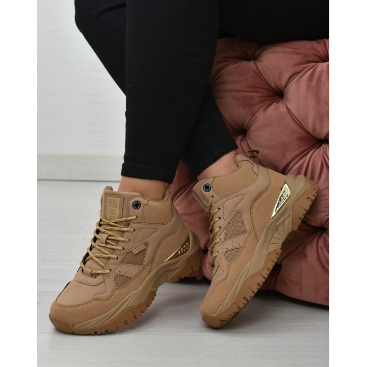 Sneakersy damskie Big Star KK274355 Beżowe