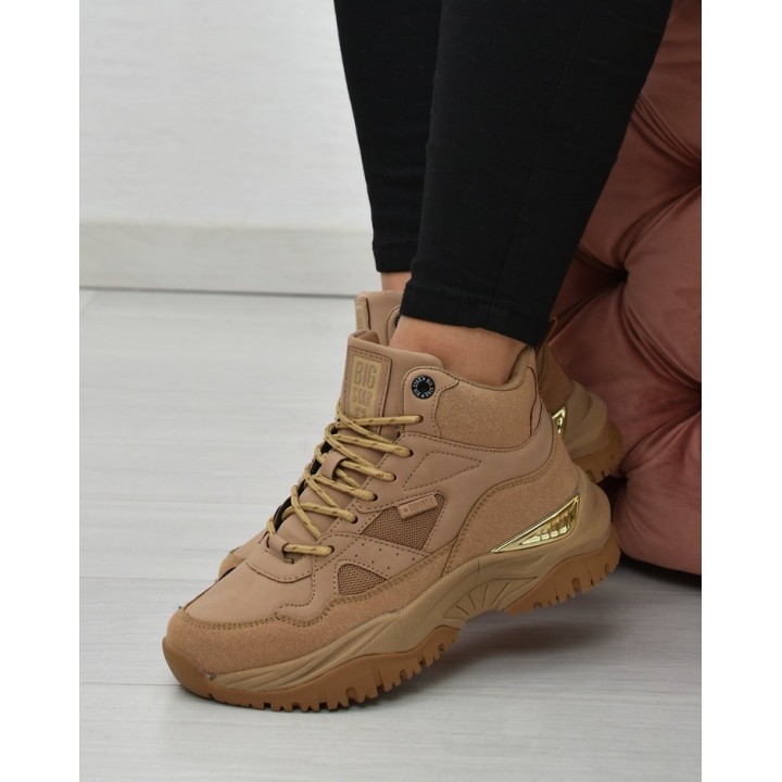 Sneakersy damskie Big Star KK274355 Beżowe