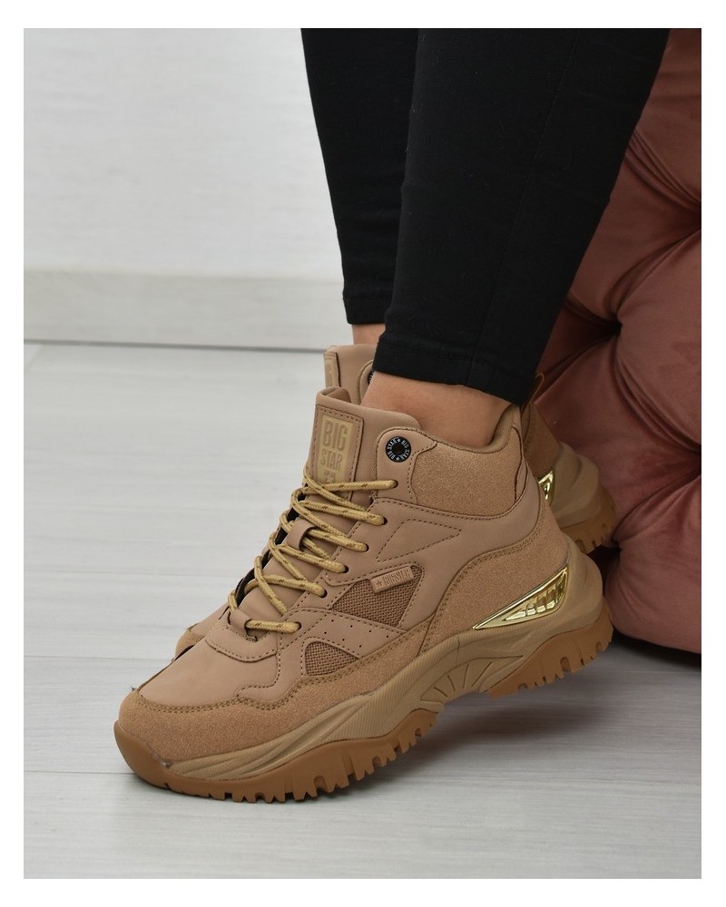 Sneakersy damskie Big Star KK274355 Beżowe