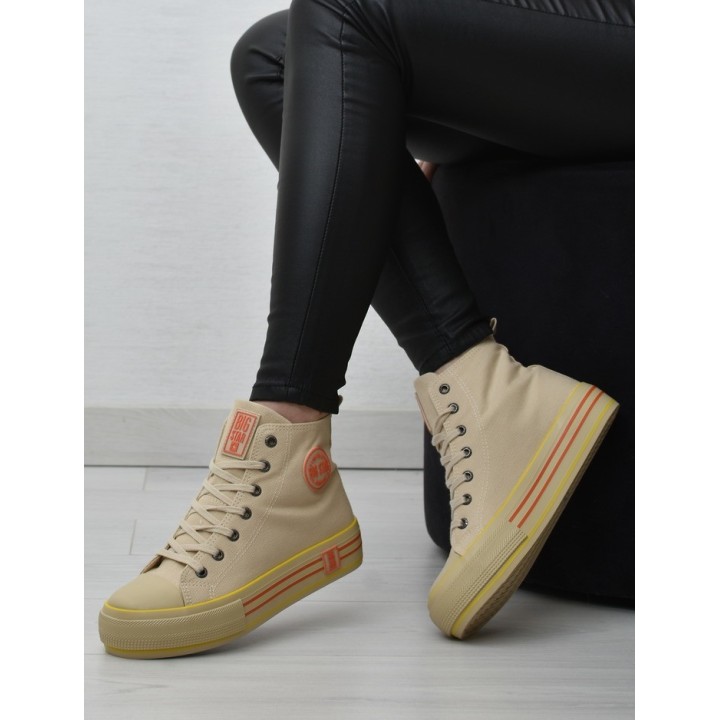 Trampki damskie Big Star LL274187 Beżowe