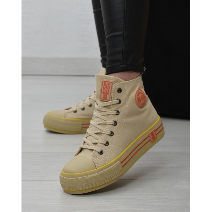 Trampki damskie Big Star LL274187 Beżowe