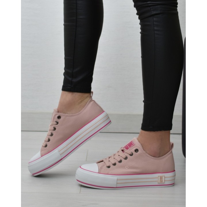 Trampki damskie Big Star LL274181 Różowe