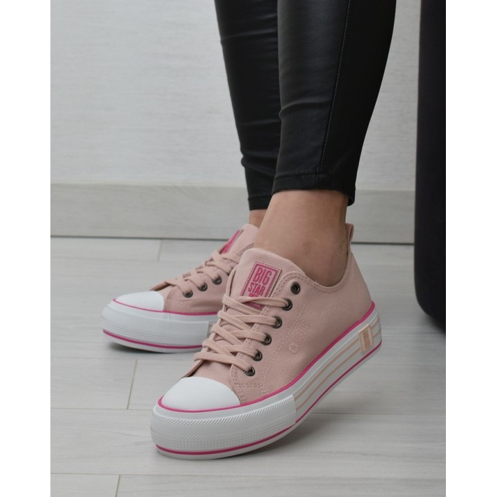 Trampki damskie Big Star LL274181 Różowe