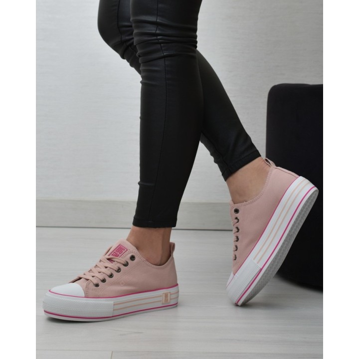Trampki damskie Big Star LL274181 Różowe