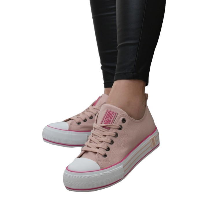 Trampki damskie Big Star LL274181 Różowe