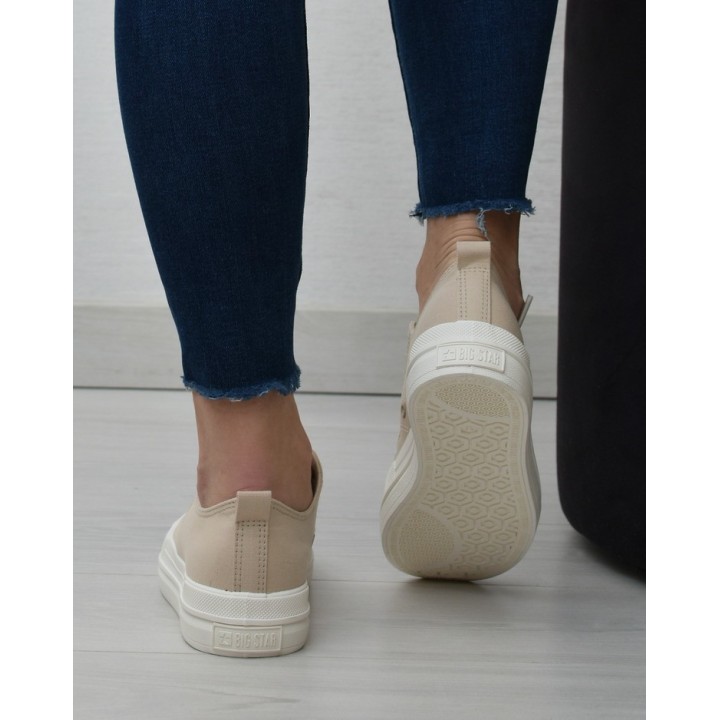 Trampki damskie Big Star LL274969 Beżowe
