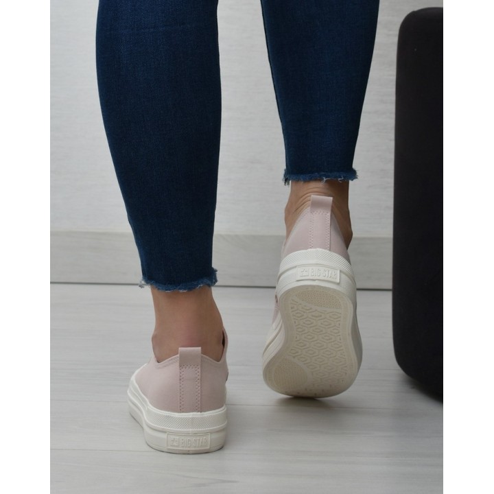 Trampki damskie Big Star LL274970 Nude