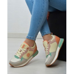 Buty sportowe damskie Big Star LL274542 Różowe/szare