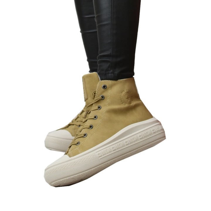 Trampki damskie Big Star MM274026 Camel