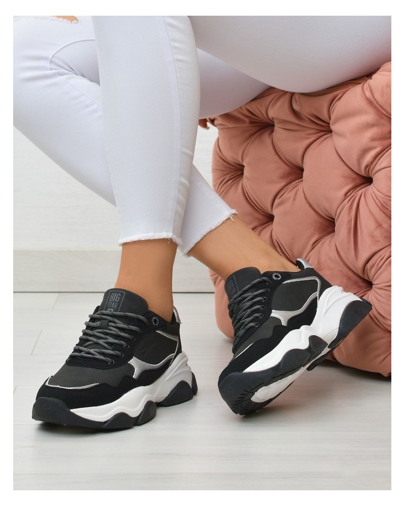 Sneakersy damskie Big Star KK274383 Czarne
