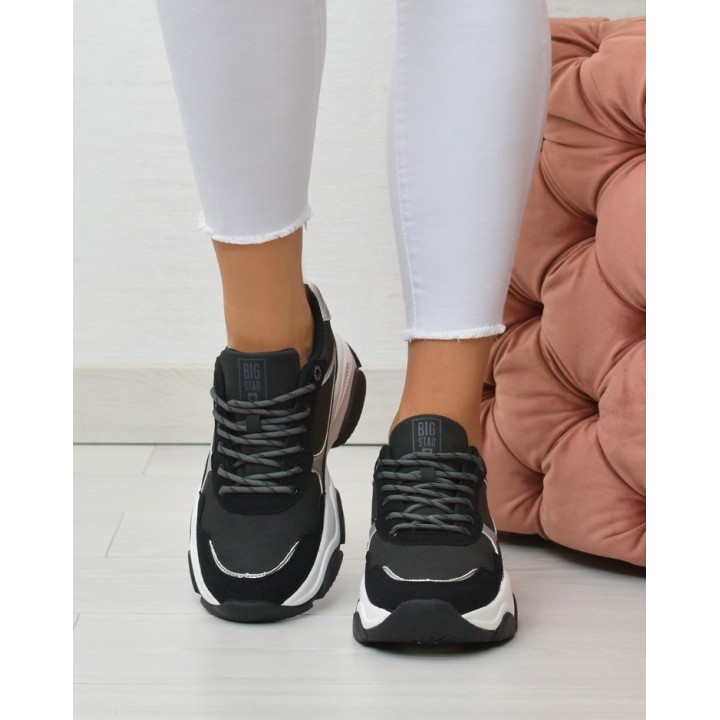 Sneakersy damskie Big Star KK274383 Czarne