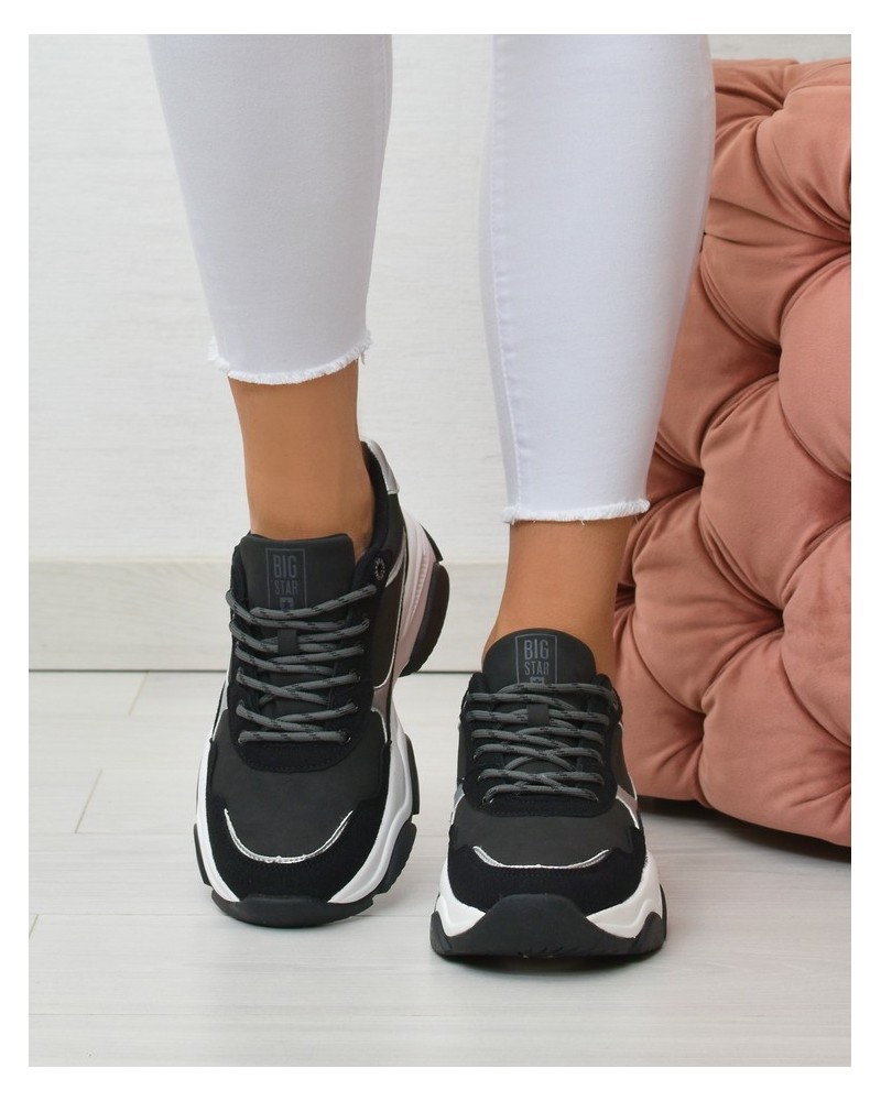 Sneakersy damskie Big Star KK274383 Czarne