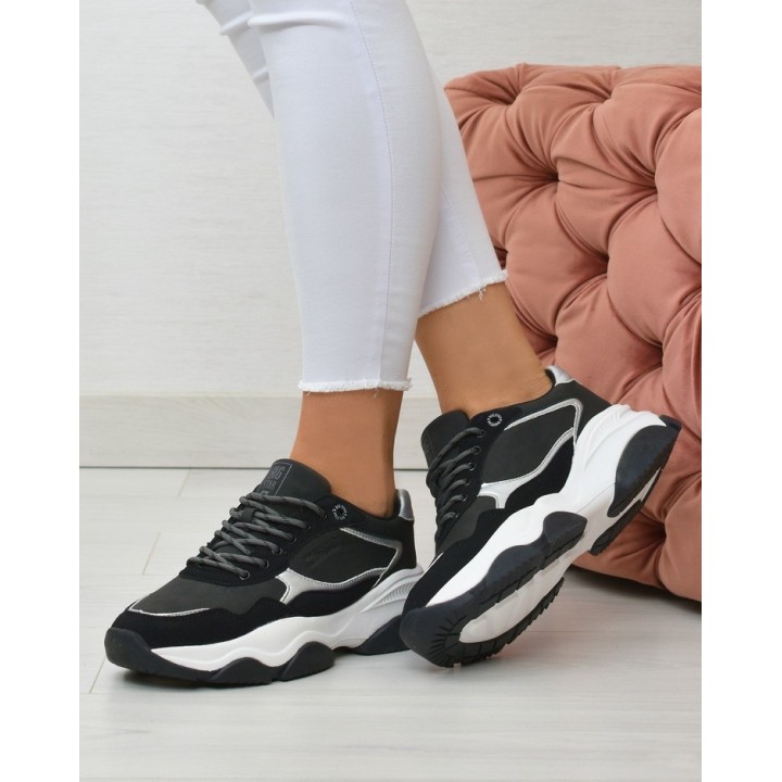 Sneakersy damskie Big Star KK274383 Czarne