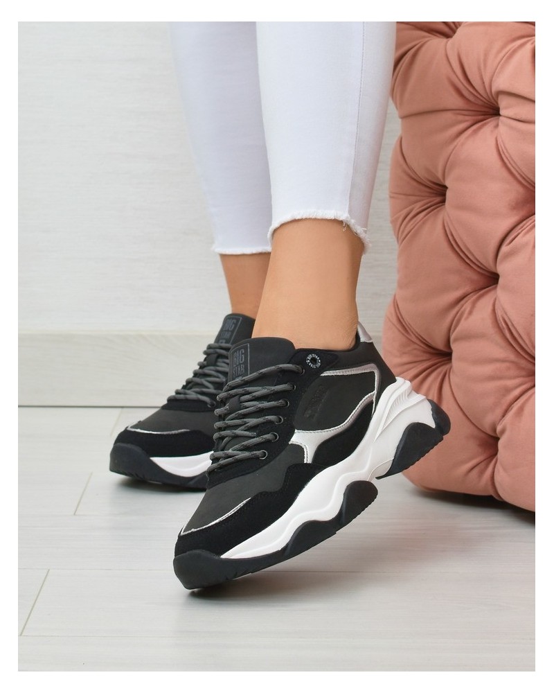 Sneakersy damskie Big Star KK274383 Czarne