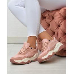 Sneakersy damskie Big Star KK274385 Różowe