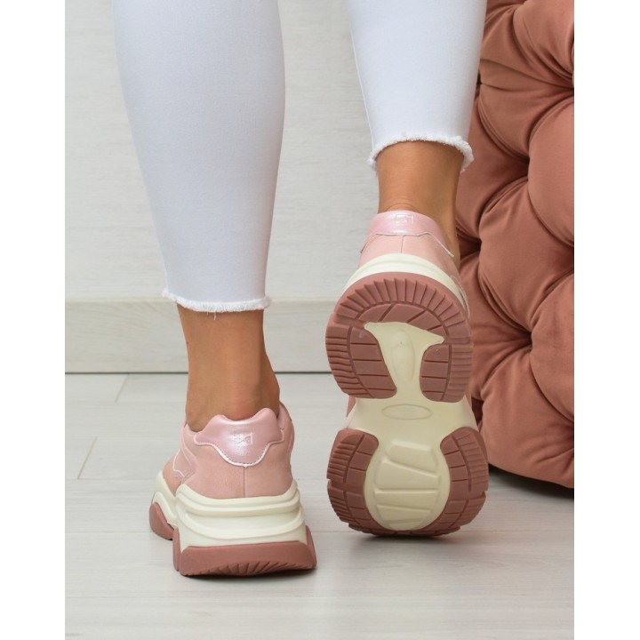 Sneakersy damskie Big Star KK274385 Różowe