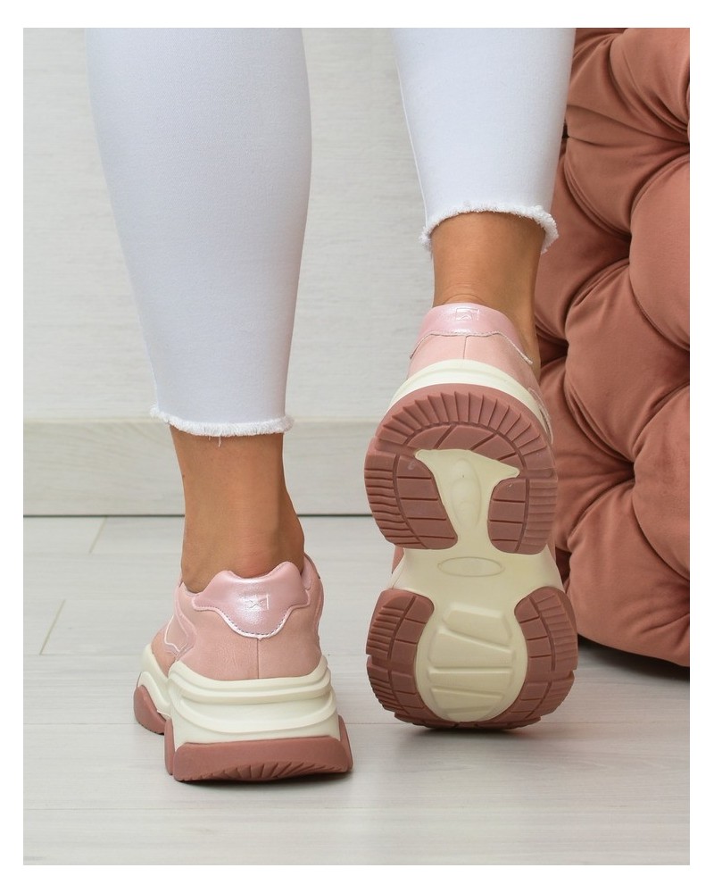 Sneakersy damskie Big Star KK274385 Różowe