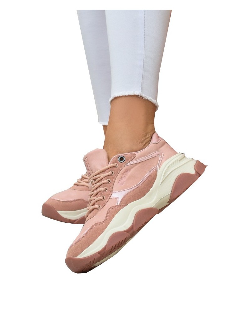 Sneakersy damskie Big Star KK274385 Różowe