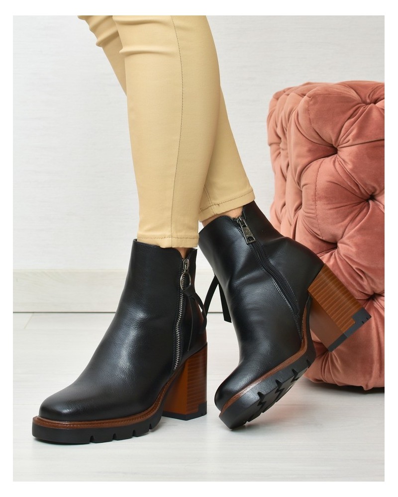 Botki damskie Vinceza 58103 Czarne