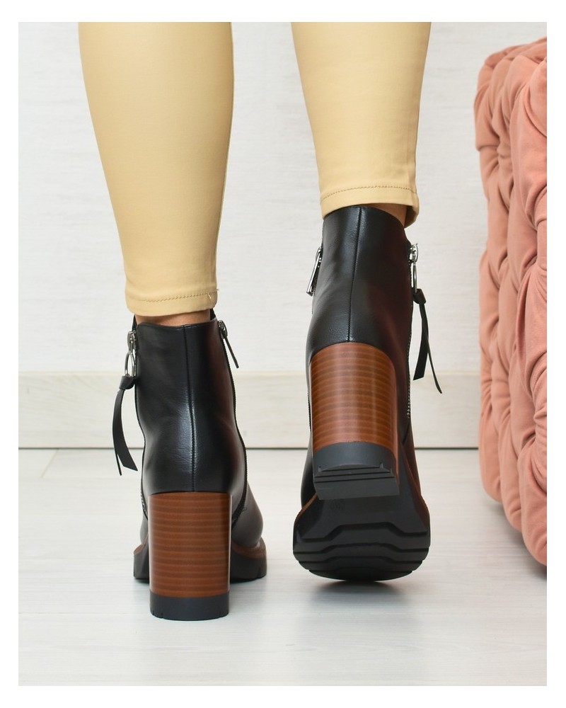 Botki damskie Vinceza 58103 Czarne