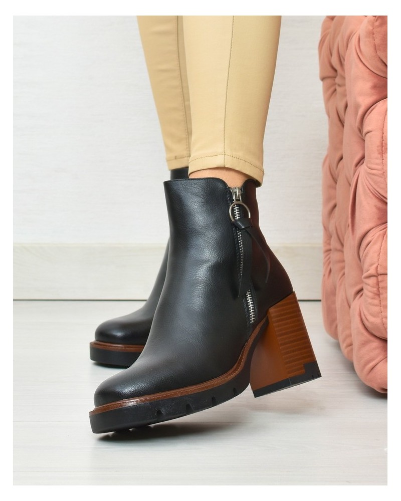 Botki damskie Vinceza 58103 Czarne