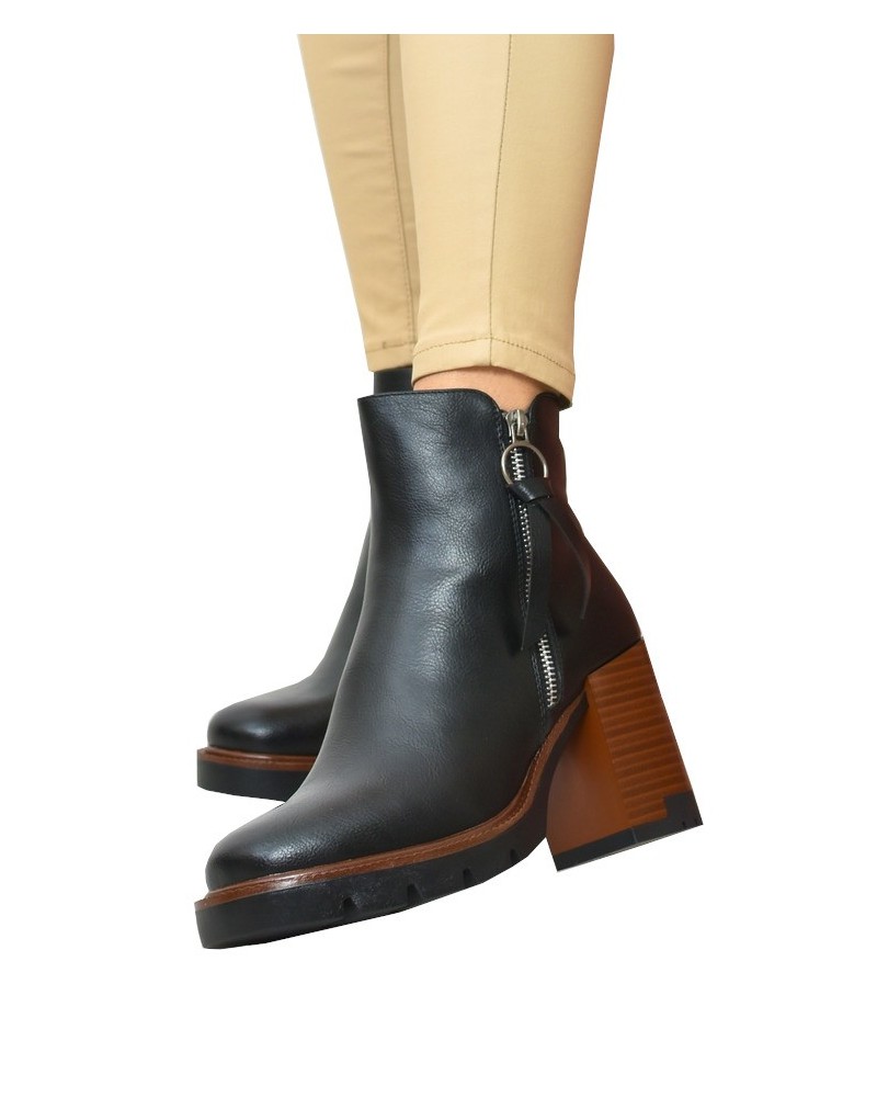 Botki damskie Vinceza 58103 Czarne