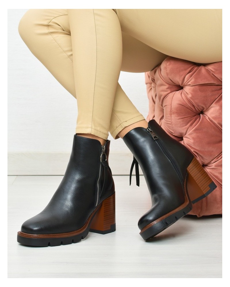 Botki damskie Vinceza 58103 Czarne