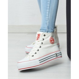 Trampki damskie Big Star LL274185 Białe