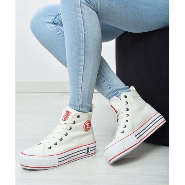 Trampki damskie Big Star LL274185 Białe