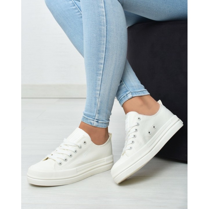 Trampki damskie Big Star LL274968 Białe