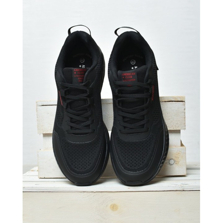 Buty sportowe męskie American Club RH134 Czarne