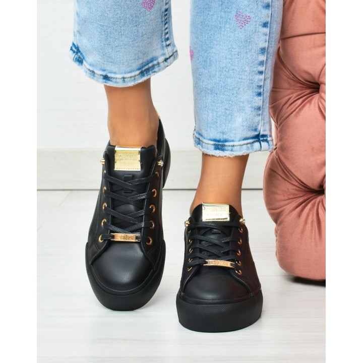 Sneakersy damskie Big Star NN274209 Czarne