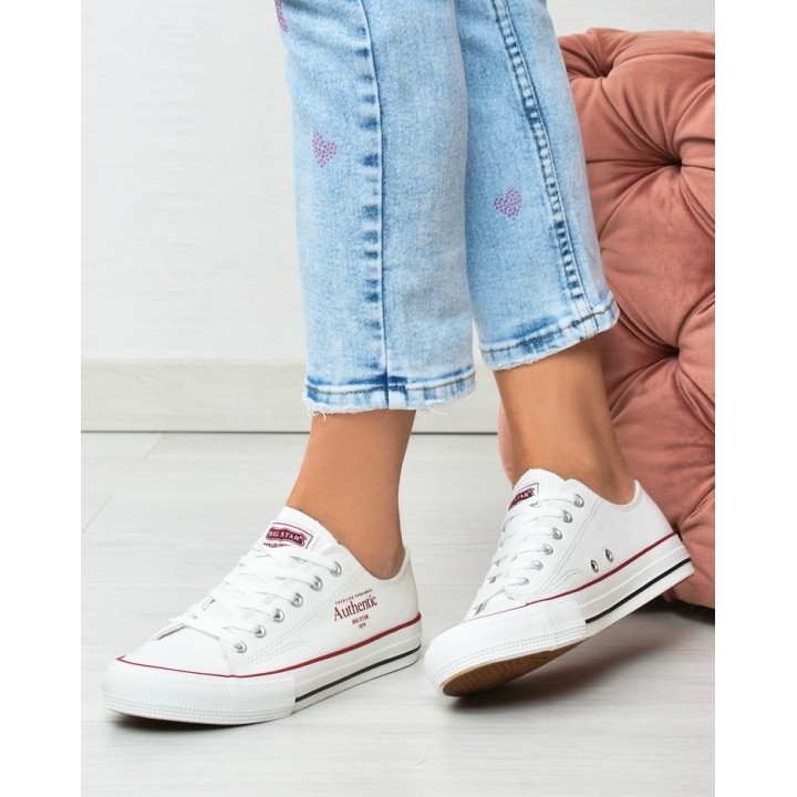 Trampki damskie Big Star NN274235 Białe