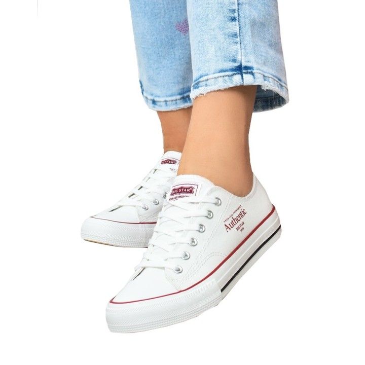 Trampki damskie Big Star NN274235 Białe