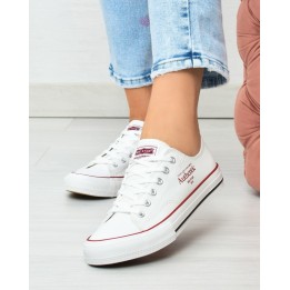Trampki damskie Big Star NN274235 Białe