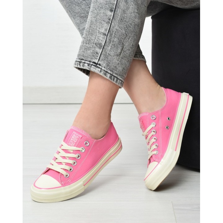 Trampki damskie Big Star NN274271 Różowe
