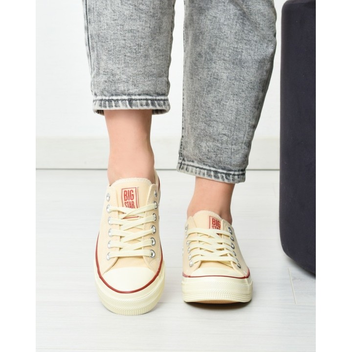 Trampki damskie Big Star NN274272 Beżowe